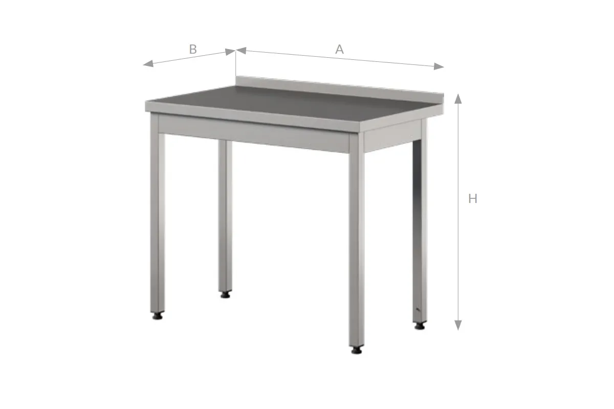 Stół roboczy do pracy bez półki ze stali nierdzewnej Edenox WT-PL