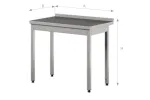 Stół roboczy do pracy bez półki ze stali nierdzewnej Edenox WT-PL