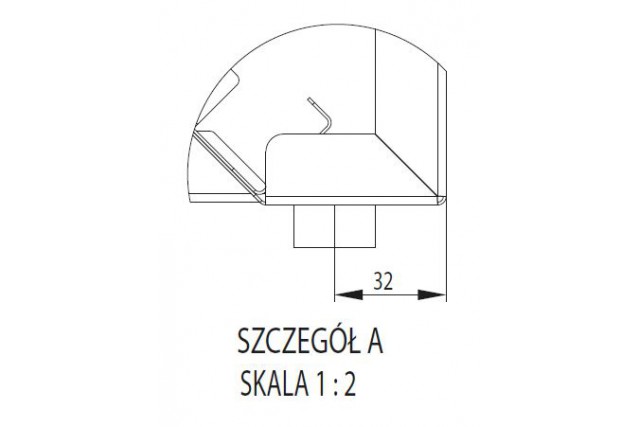 Okap przyścienny skrzyniowy ze stali nierdzewnej Stalgast S206 