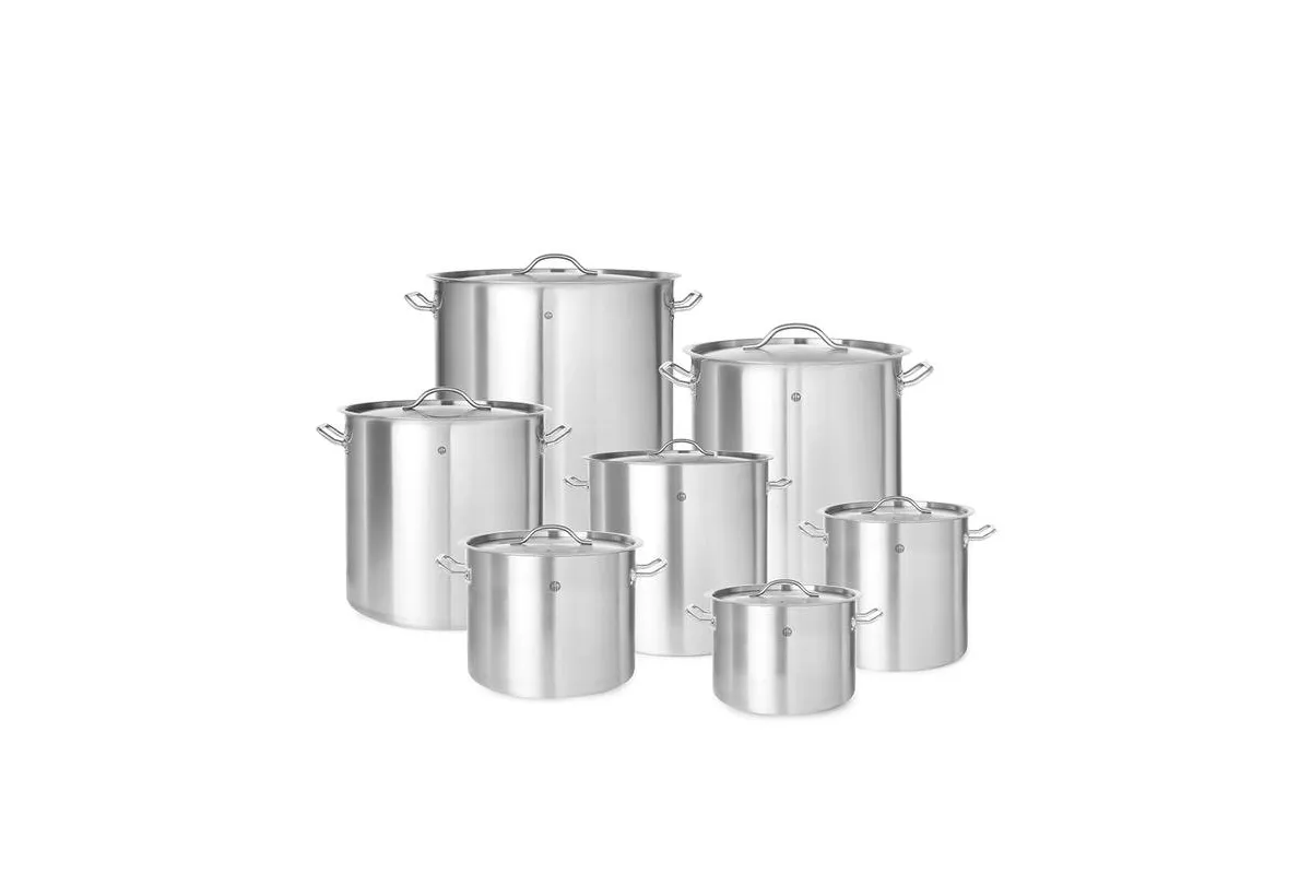 Garnek wysoki - z pokrywką Budget Line 37 l śr. 360 x 360 h