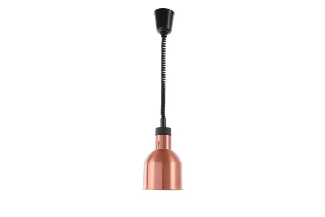 Lampa do podgrzewania potraw - wisząca - śr.175x(H)250mm miedziana