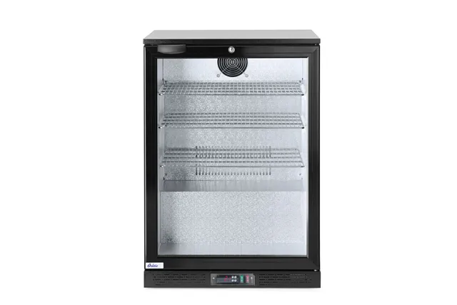 Lodówka barowa na napoje 1-drzwiowa 105L czarna 120W 600x530x865mm Arktic 226568