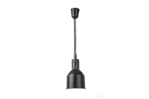 Lampa do podgrzewania potraw- wisząca, cylindryczna średnica 175x(H)250, czarna