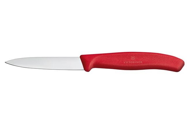 Victorinox Swiss Classic Nóż do jarzyn, gładki, 8 cm, czerwony
