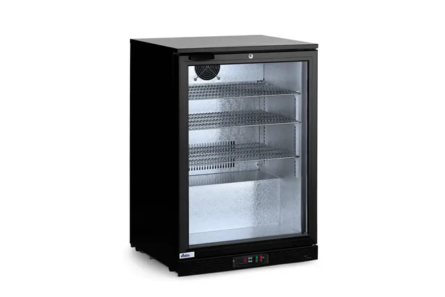 Lodówka barowa na napoje 1-drzwiowa 105L czarna 120W 600x530x865mm Arktic 226568