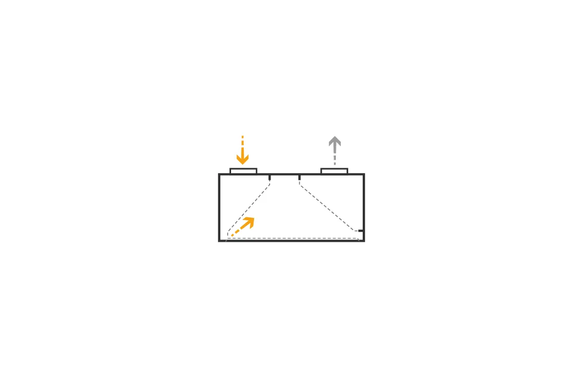 Okap przyścienny indukcyjny, ze stali nierdzewnej, Edenox WEHI