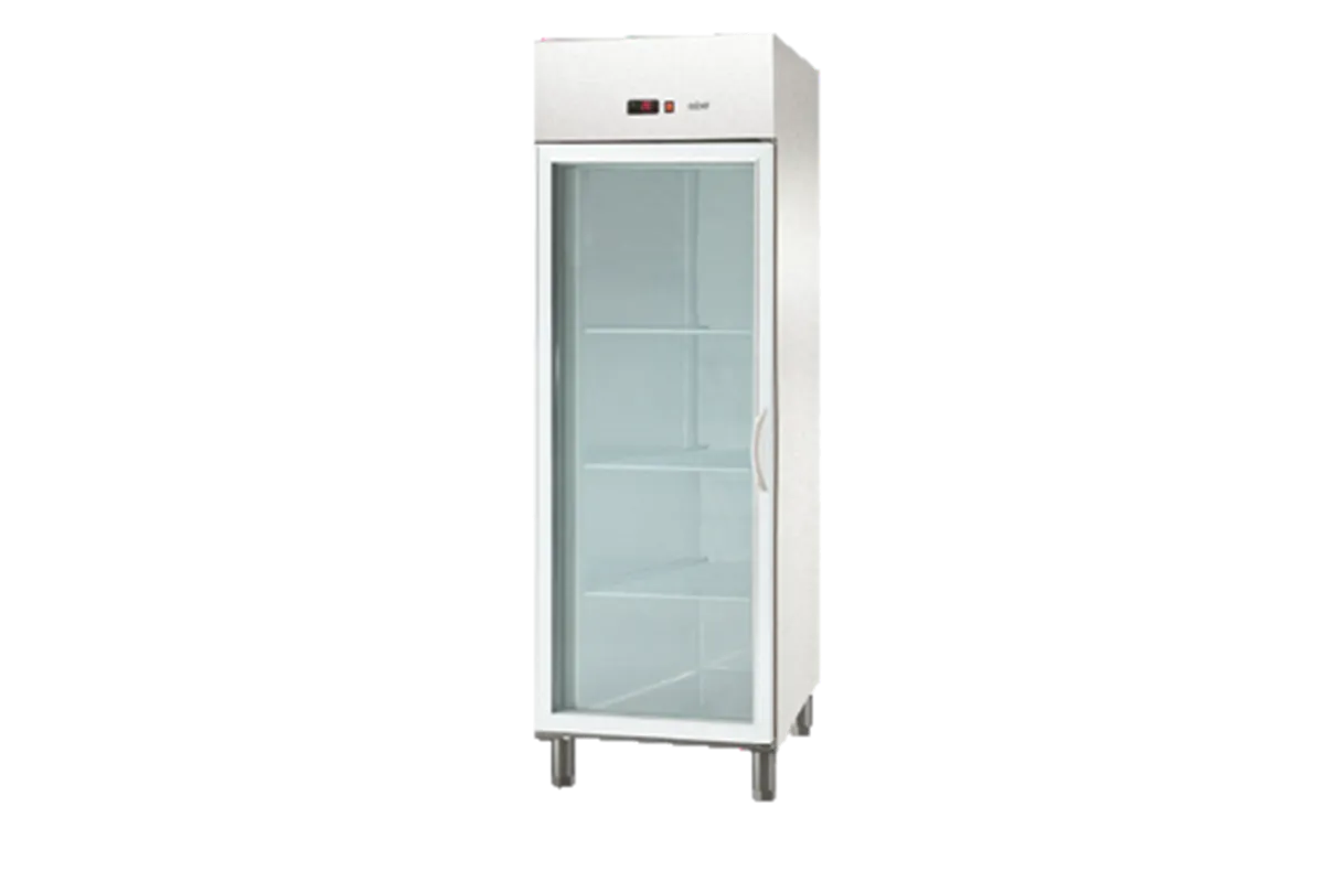 Szafa galwanizowana chłodnicza z drzwiami szklanymi 700l GN 2/1 Asber ECP-G-701 GD HC R