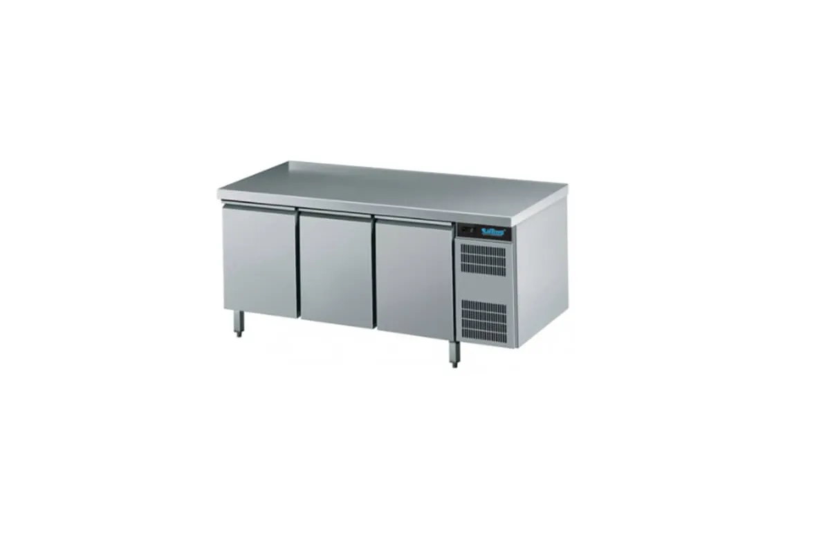 Stół mroźniczy GN 1/1 z centralnym chłodzeniem, z blatem bez rantu tylnego ATKZK7311602