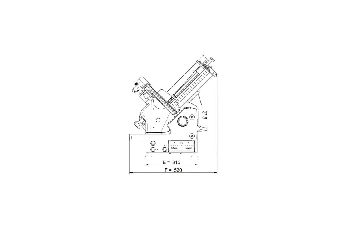 PÓŁAUTOMATYCZNA KRAJALNICA do wędlin Ma-Ga S3-712