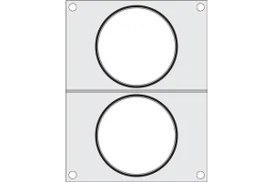 Matryca do zgrzewarki Hendi na dwa pojemniki do zupy  fi 115 mm