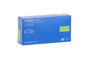 RĘKAWICE NITRYLOWE BASIC S, 100  SZT., BEZPUDROWE Merida MR040