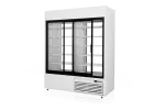 Szafa chłodnicza dwustronnie przeszklona, przesuwne drzwi od strony obsługi, typ 4 klasa klimatyczna, model SCH-2SR1200/4KL/1DAD