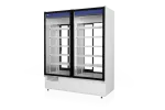 Szafa chłodnicza dwustronnie przeszklona, przesuwne drzwi od strony obsługi, typ 4 klasa klimatyczna, model SCH-2SR1400/4KL/1D