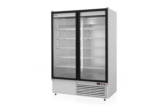 Szafa chłodnicza przeszklona lub dzielona, przeszklone drzwi, podwójna, typ standard 3 klasa klimatyczna, model SCH-S1200/S3KL