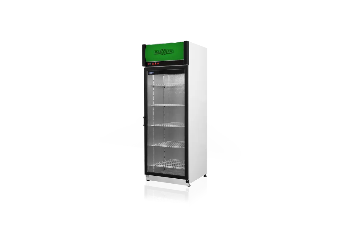 Szafa chłodnicza przeszklona lub dzielona, przeszklone drzwi, pojedyncze, typ AG 3 klasa klimatyczna, model SCH-S625/AG3KL