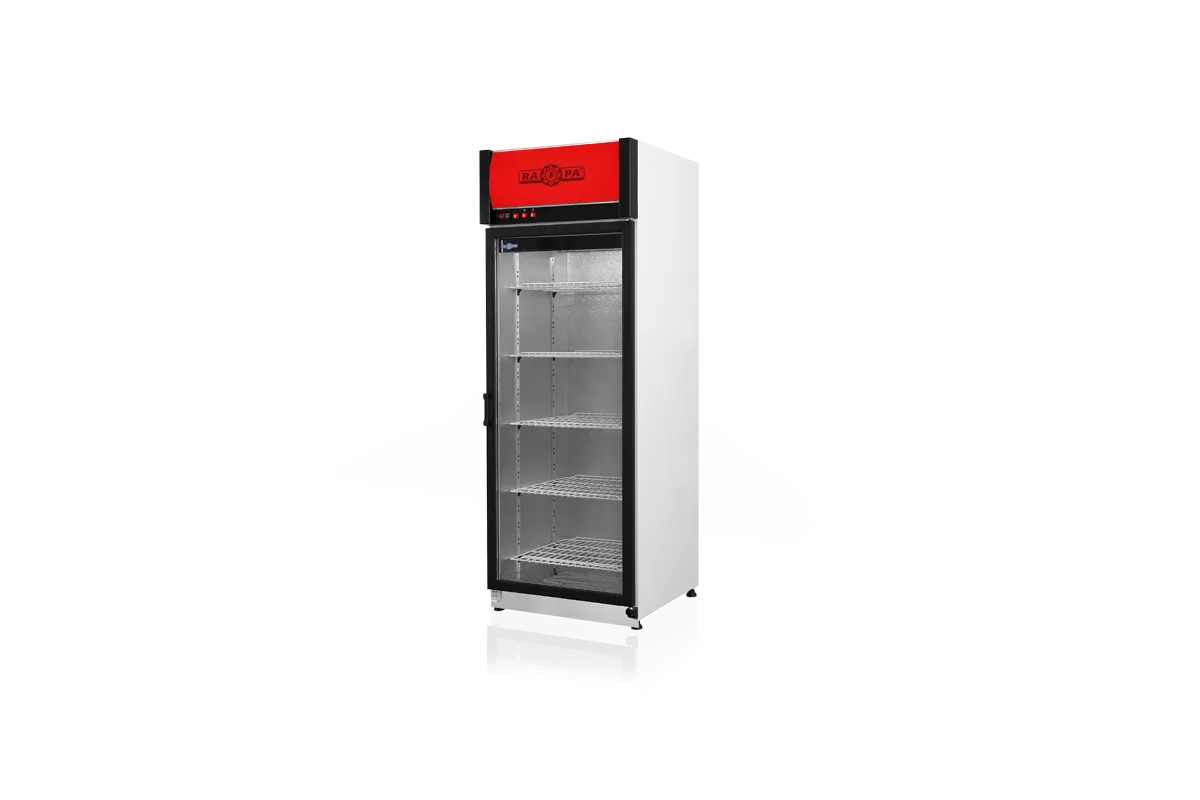 Szafa chłodnicza przeszklona lub dzielona, przeszklone drzwi, pojedyncze, typ AG 3 klasa klimatyczna, model SCH-S725/AG3KL