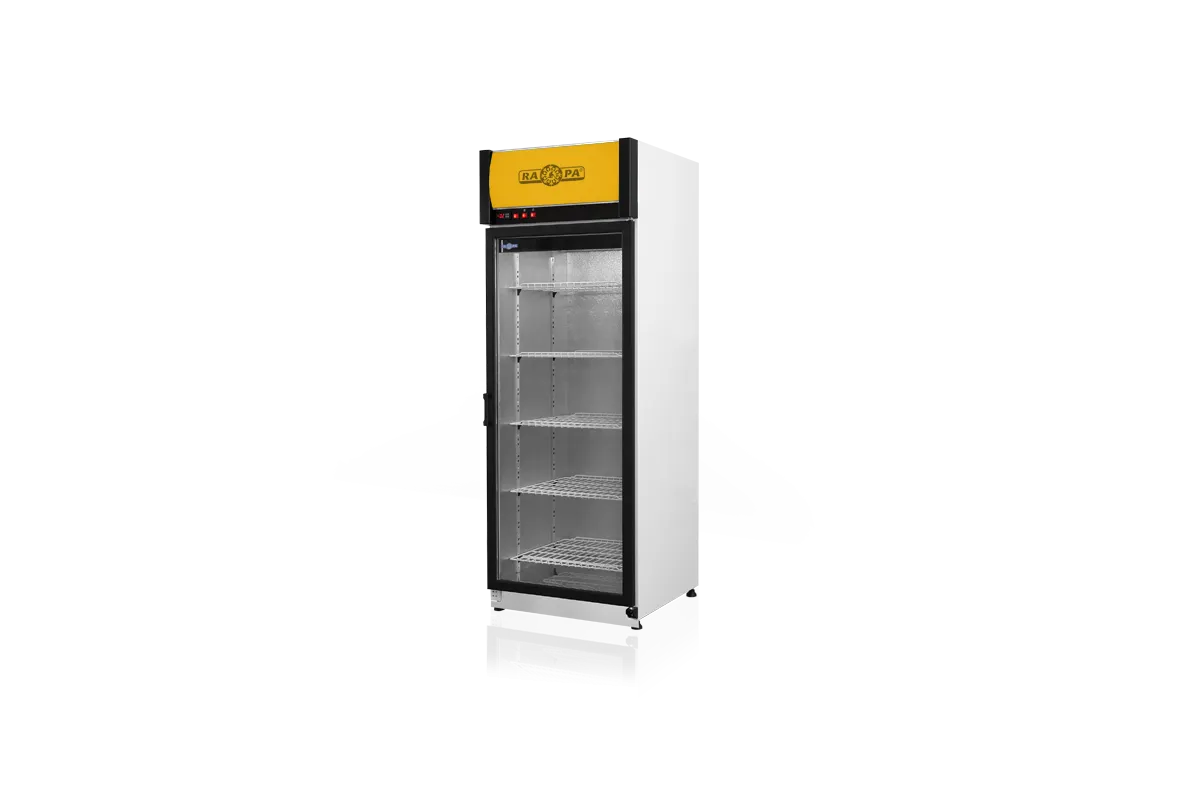 Szafa chłodnicza przeszklona lub dzielona, przeszklone drzwi, pojedyncze, typ AG 3 klasa klimatyczna, model SCH-S725/AG3KL