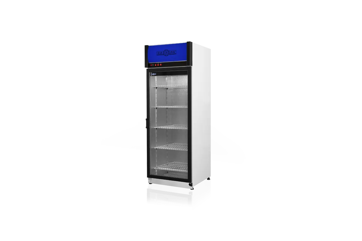 Szafa chłodnicza przeszklona lub dzielona, przeszklone drzwi, pojedyncze, typ AG 3 klasa klimatyczna, model SCH-S825/AG3KL