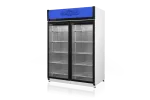 Szafa chłodnicza przeszklona lub dzielona, przeszklone drzwi, podwójne, typ AG 4 klasa klimatyczna, model SCH-S1400/AG4KL