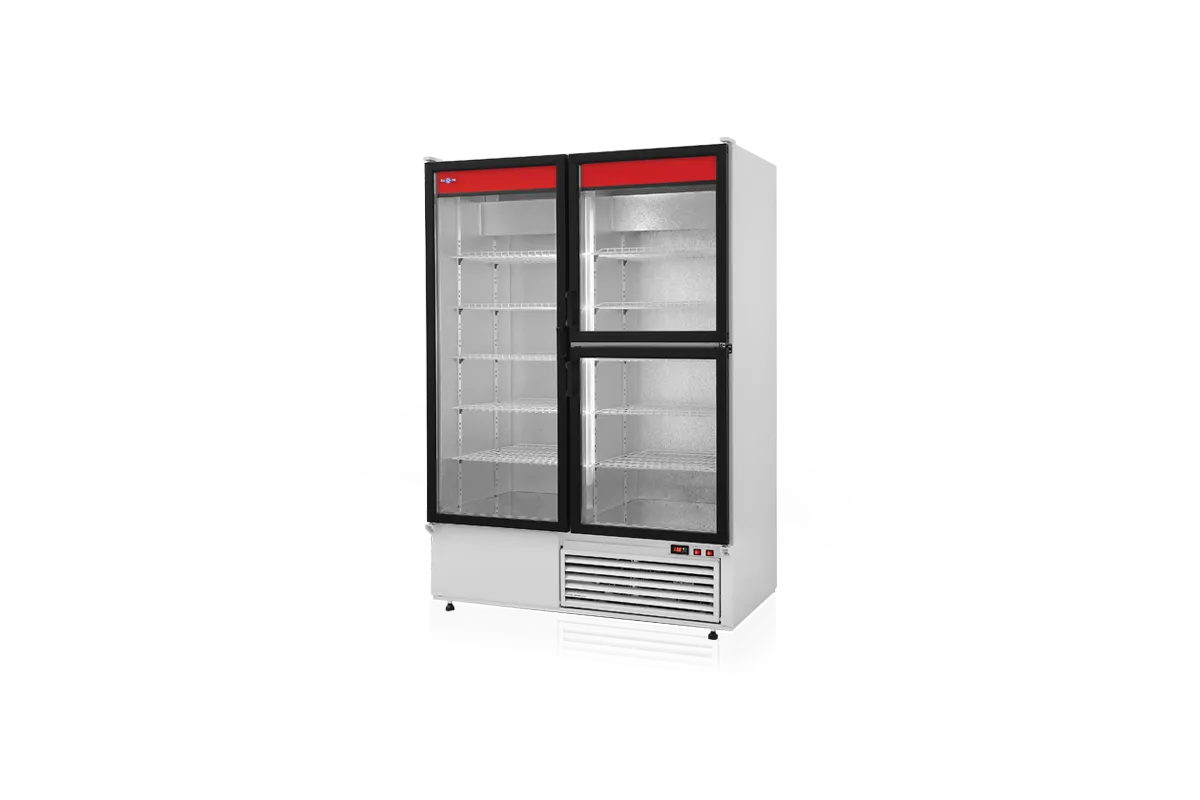 Szafa chłodnicza przeszklona lub dzielona, przeszklone drzwi, podwójna, typ standard 3 klasa klimatyczna, model SCH-S1600/3DS3K