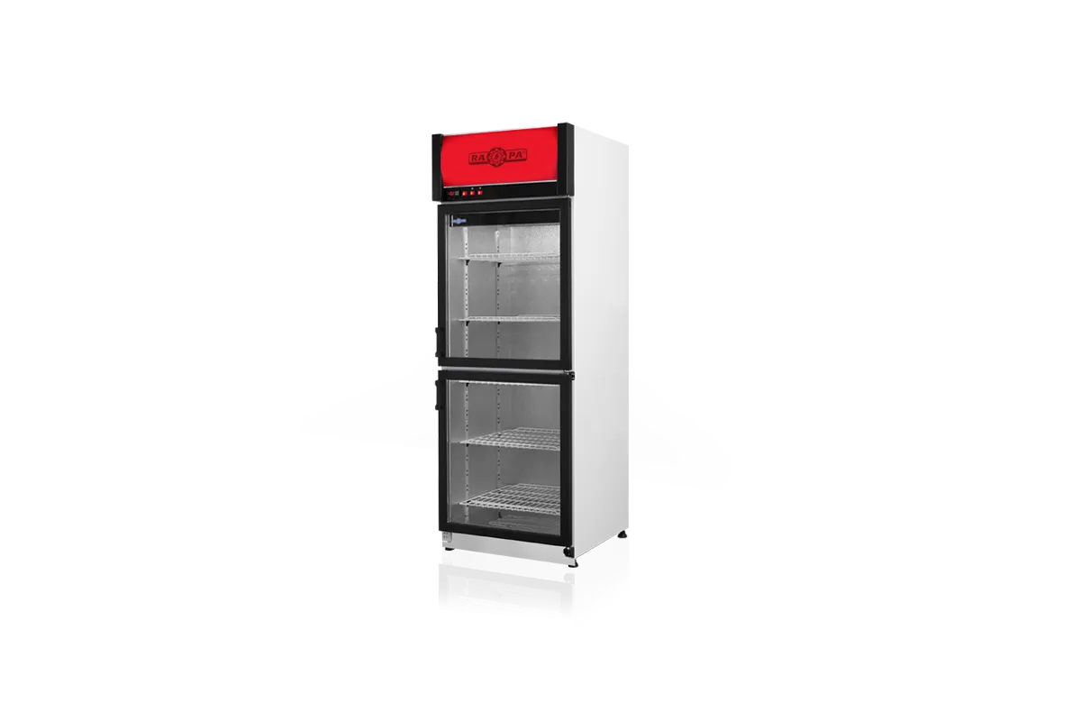 Szafa chłodnicza przeszklona lub dzielona, przeszklone drzwi, pojedyncze, typ AG 3 klasa klimatyczna, model SCH-S625/2DAG3KL