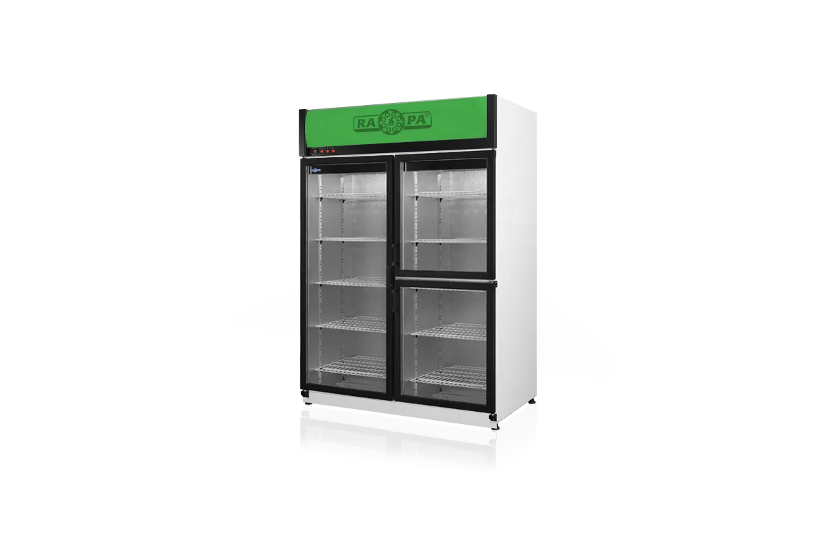 Szafa chłodnicza przeszklona lub dzielona, przeszklone drzwi, podwójna, typ AG 3 klasa klimatyczna, model SCH-S1400/3DAG3KL