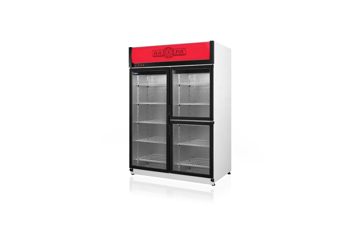 Szafa chłodnicza przeszklona lub dzielona, przeszklone drzwi, podwójna, typ AG 3 klasa klimatyczna, model SCH-S1600/3DAG3KL