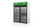 Szafa chłodnicza przeszklona lub dzielona, przeszklone drzwi, podwójna, typ AG 4 klasa klimatyczna, model SCH-S1200/3D4KLAG