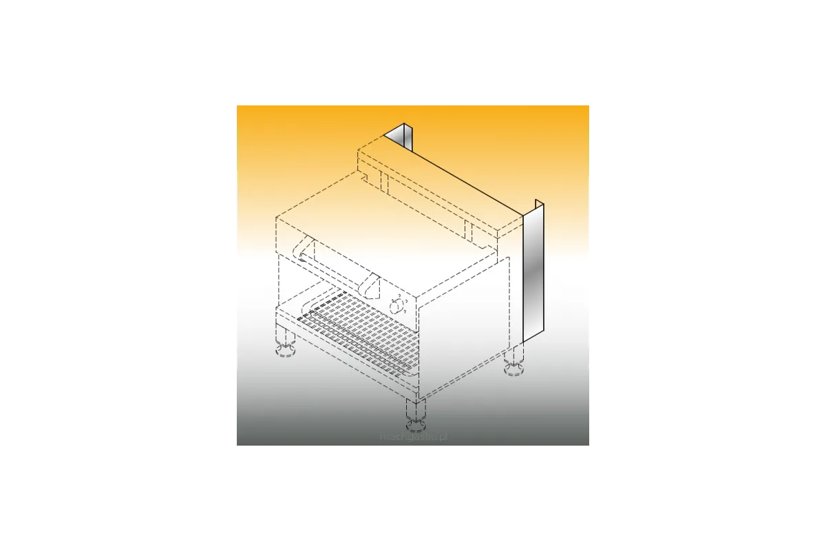 Konsola do mocowania grilla na ścianie Lozamet ASX.1