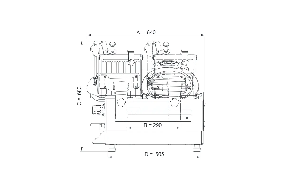 Krajalnica automatyczna do wędlin i sera Ma-Ga A-912 CE