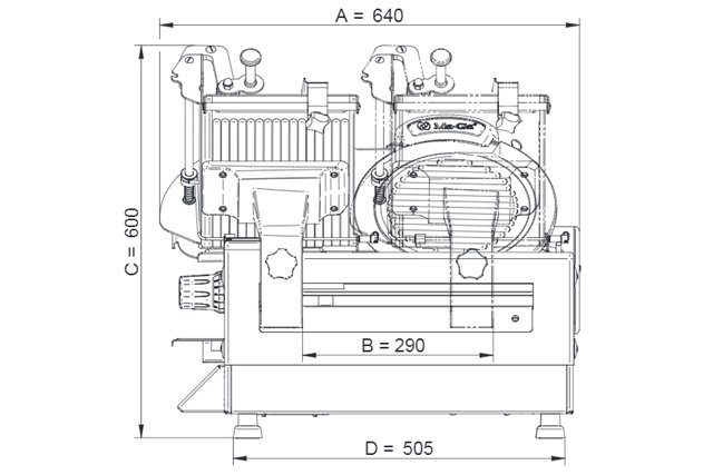 Krajalnica automatyczna do wędlin i sera Ma-Ga A-912 CE