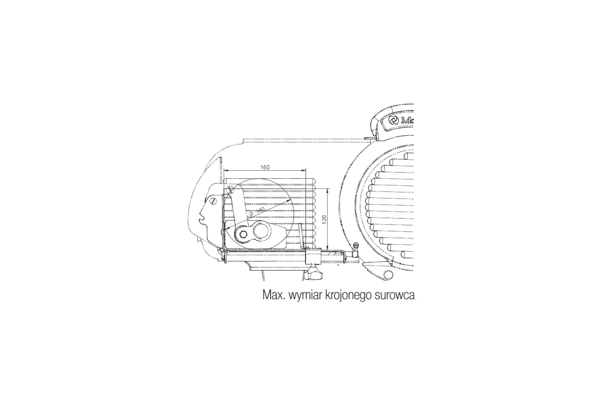 Krajalnica automatyczna do wędlin i sera Ma-Ga A-912 CE