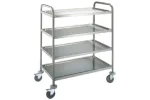 Wózek 4 półkowy ze stali nierdzewnej 1000x600x1270 mm  EDENOX CE-954