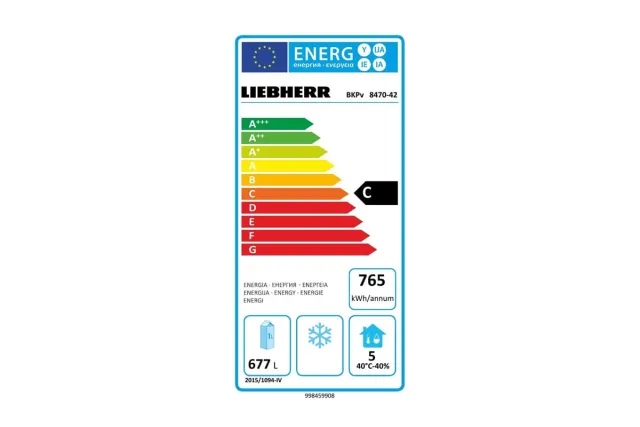 Szafa chłodnicza zgodna z normą piekarską 856l 212x79x98cm Liebherr BKPv 8470