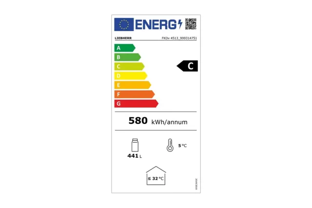 Witryna chłodnicza z chłodzeniem obiegowym 441 l 202,7x60x69,6 cm Liebherr FKDv 4513