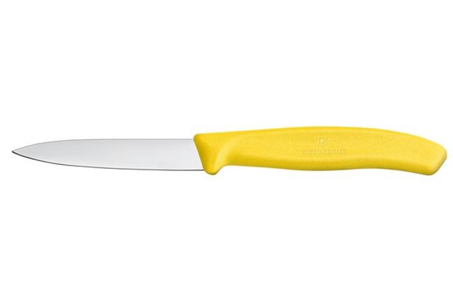 Victorinox Swiss Classic Nóż do jarzyn, gładki, 8 cm, żółty