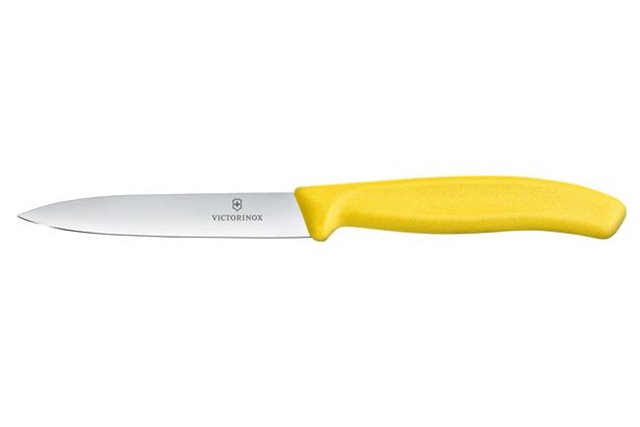 Victorinox Swiss Classic Nóż do jarzyn, gładki, 10 cm, żółty