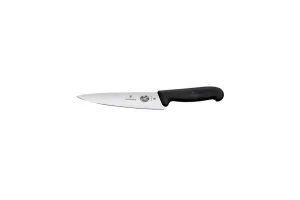 Victorinox Fibrox Nóż kuchenny, szerokie ostrze, 19 cm, czarny