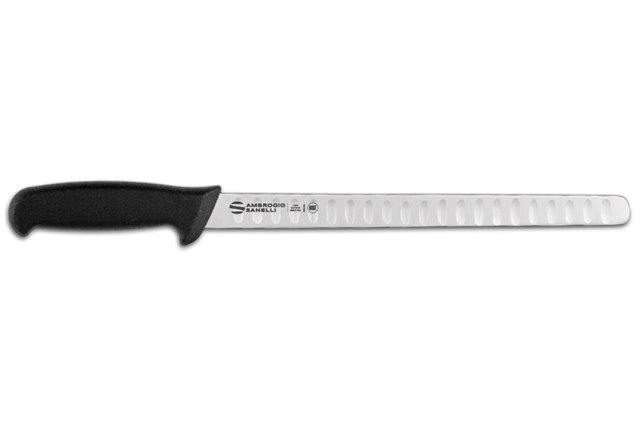 Ambrogio Sanelli Supra, nóż do łososia, ze żłobieniami, 28 cm