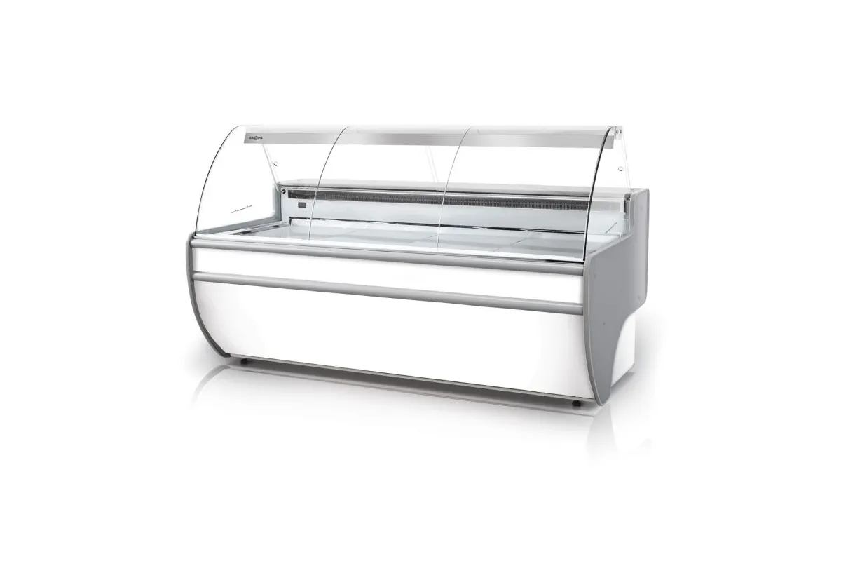 Lada chłodnicza szyba gięta, podświetlany spód RAPA L-C/201/90