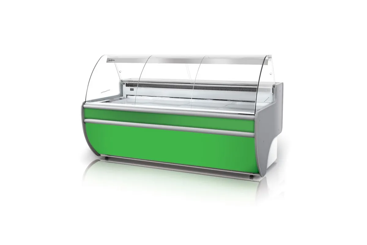 Lada chłodnicza szyba gięta, podświetlany spód RAPA L-C/152/107