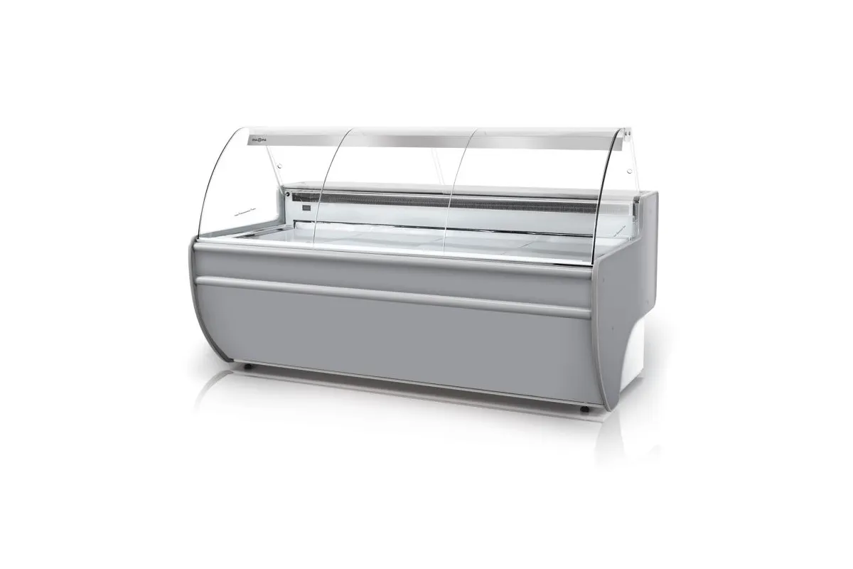 Lada chłodnicza szyba gięta, podświetlany spód RAPA L-C/201/107