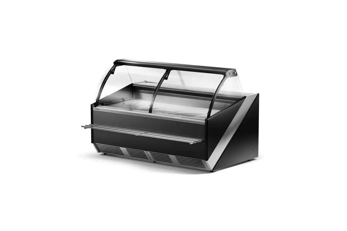 Lada chłodnicza, szyba gięta otwierana, chłodzenie dynamiczne, system osuszania szyb RAPA L-S/135/120