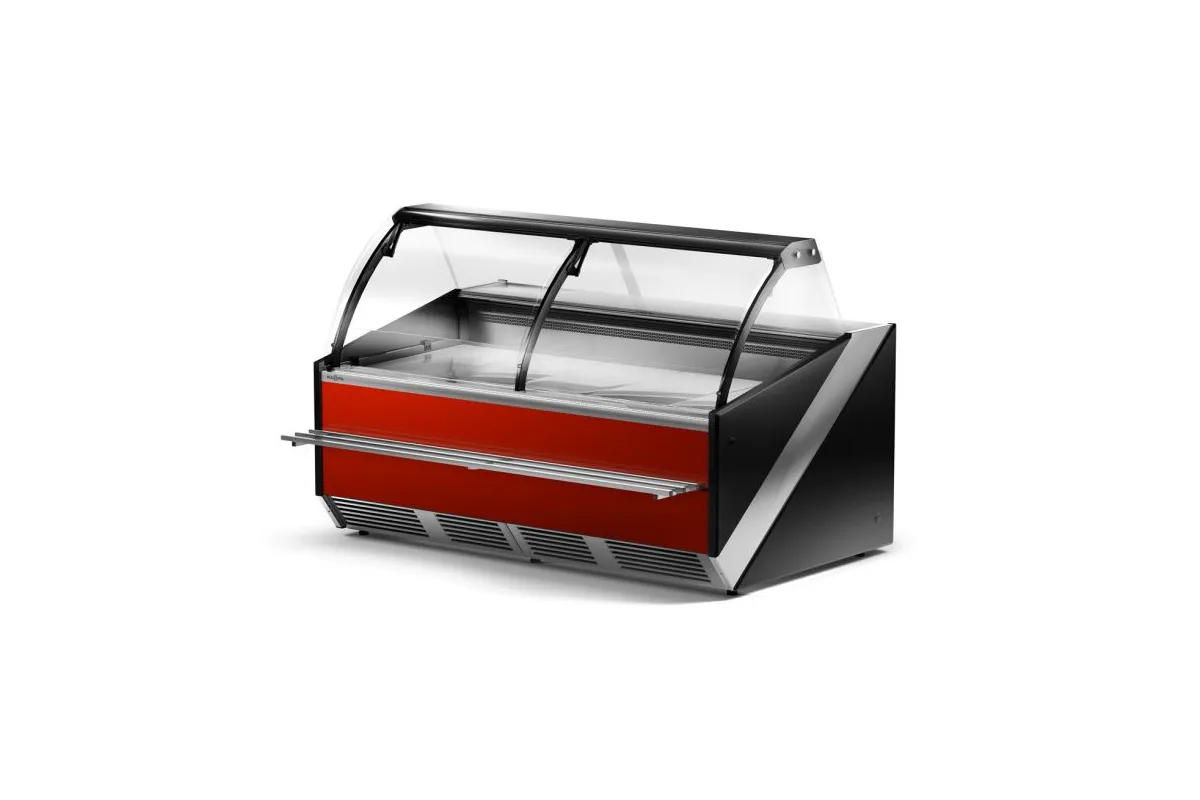 Lada chłodnicza, szyba gięta otwierana, chłodzenie dynamiczne, system osuszania szyb RAPA L-S/97/120