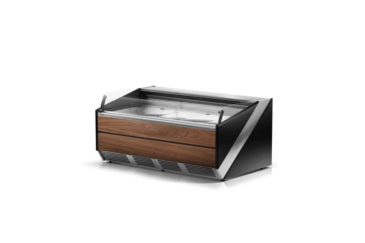 Lada chłodnicza, szyba czołowa gięta krótka, chłodzenie dynamiczne, system osuszania szyb RAPA L-Si/135/120