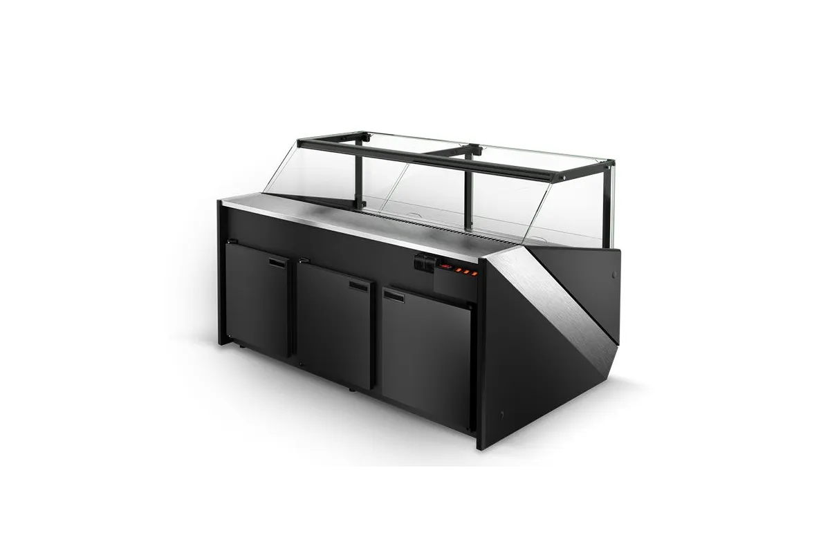 Lada chłodnicza, szyba prosta pionowa, chłodzenie dynamiczne, system osuszania szyb RAPA L-X/110/120