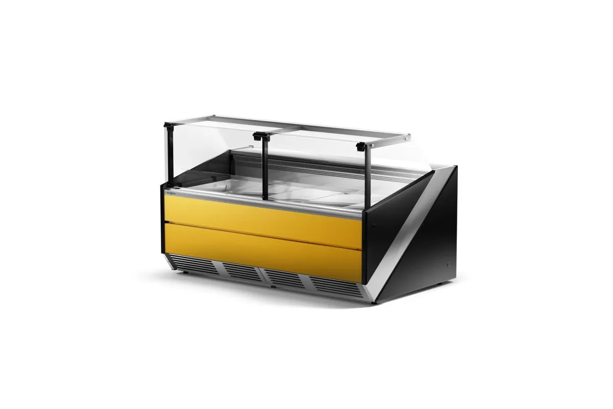 Lada chłodnicza, szyba prosta pionowa, chłodzenie dynamiczne, system osuszania szyb RAPA L-X/110/120