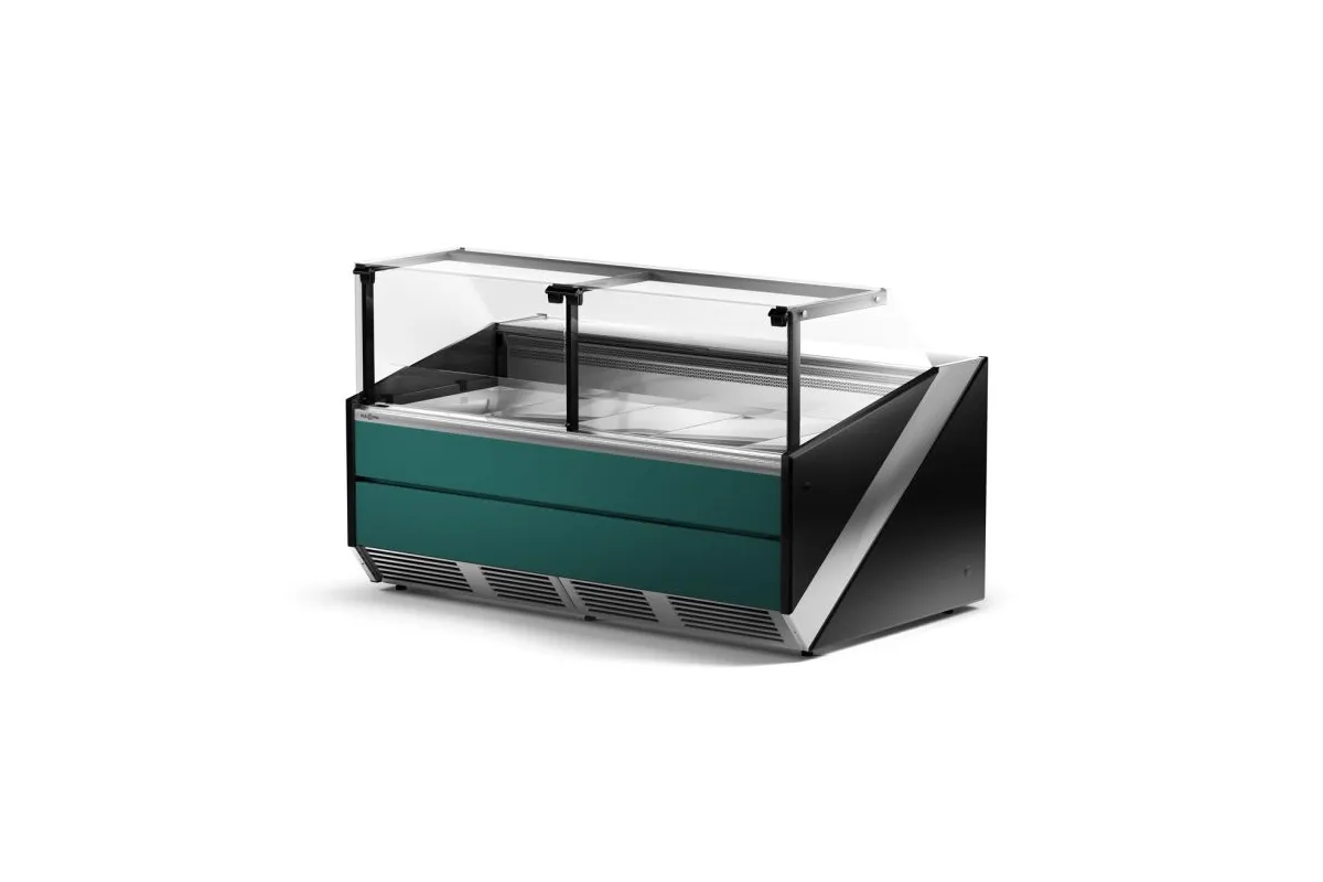 Lada chłodnicza, szyba prosta pionowa, chłodzenie dynamiczne, system osuszania szyb RAPA L-X/110/120