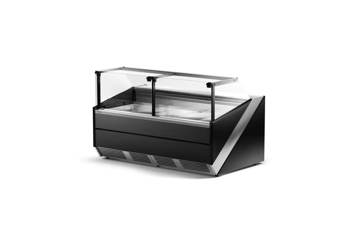 Lada chłodnicza, szyba prosta pionowa, chłodzenie dynamiczne, system osuszania szyb RAPA L-X/135/120