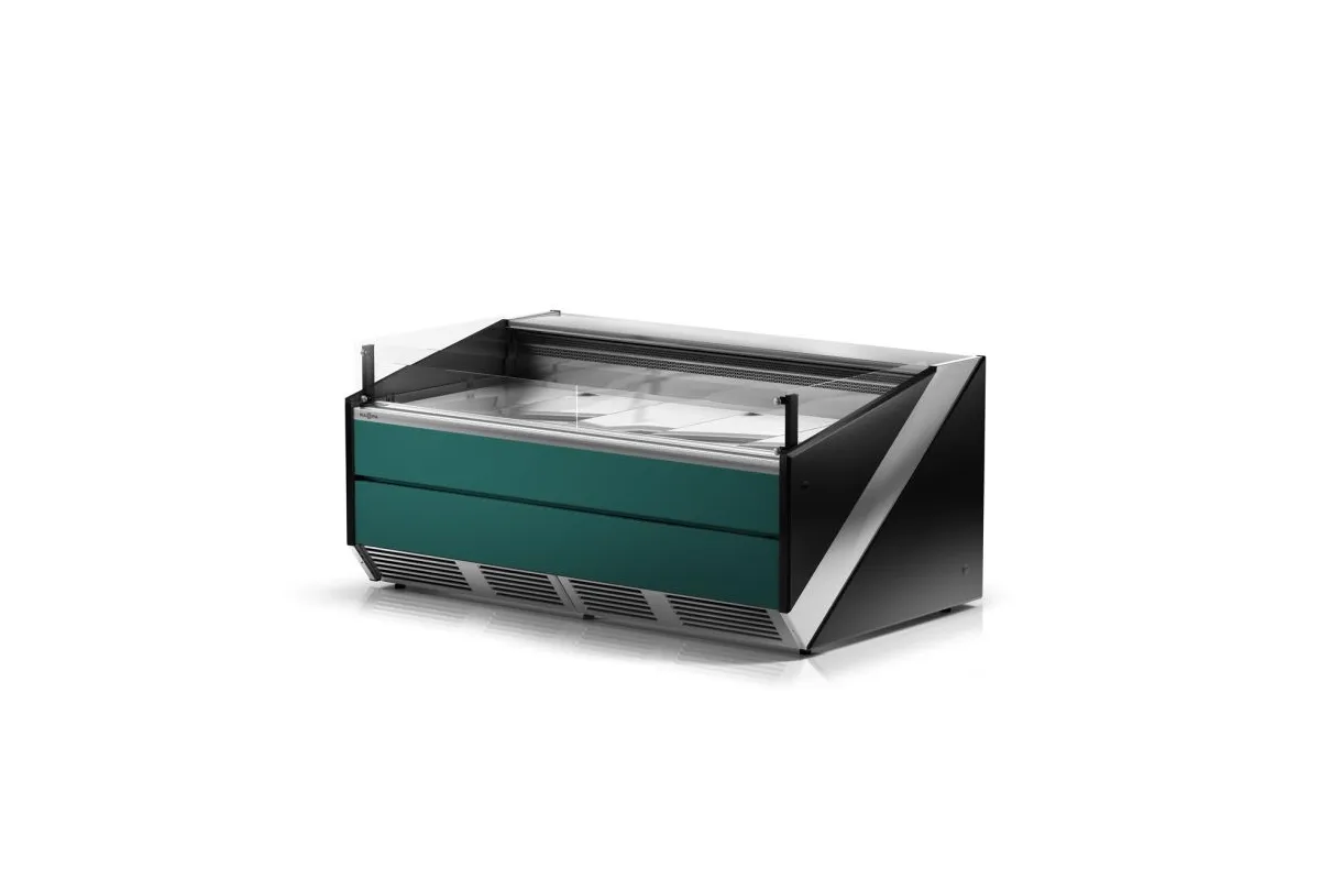 Lada chłodnicza szyba czołowa prosta pionowa, chłodzenie dynamiczne, system osuszania szyb RAPA L-Xi/135/120